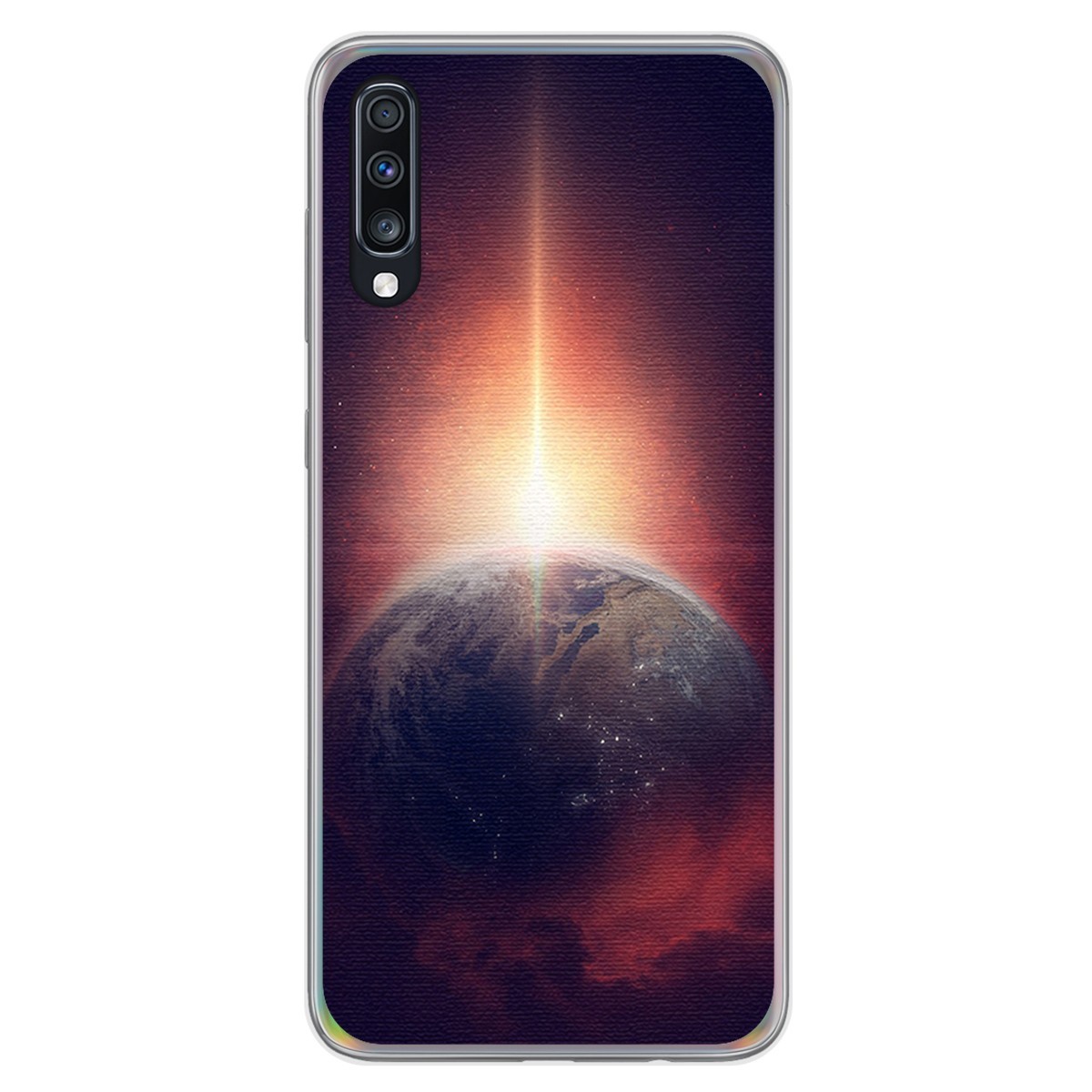 Funda Gel Tpu para Samsung Galaxy A70 diseño Tierra Dibujos