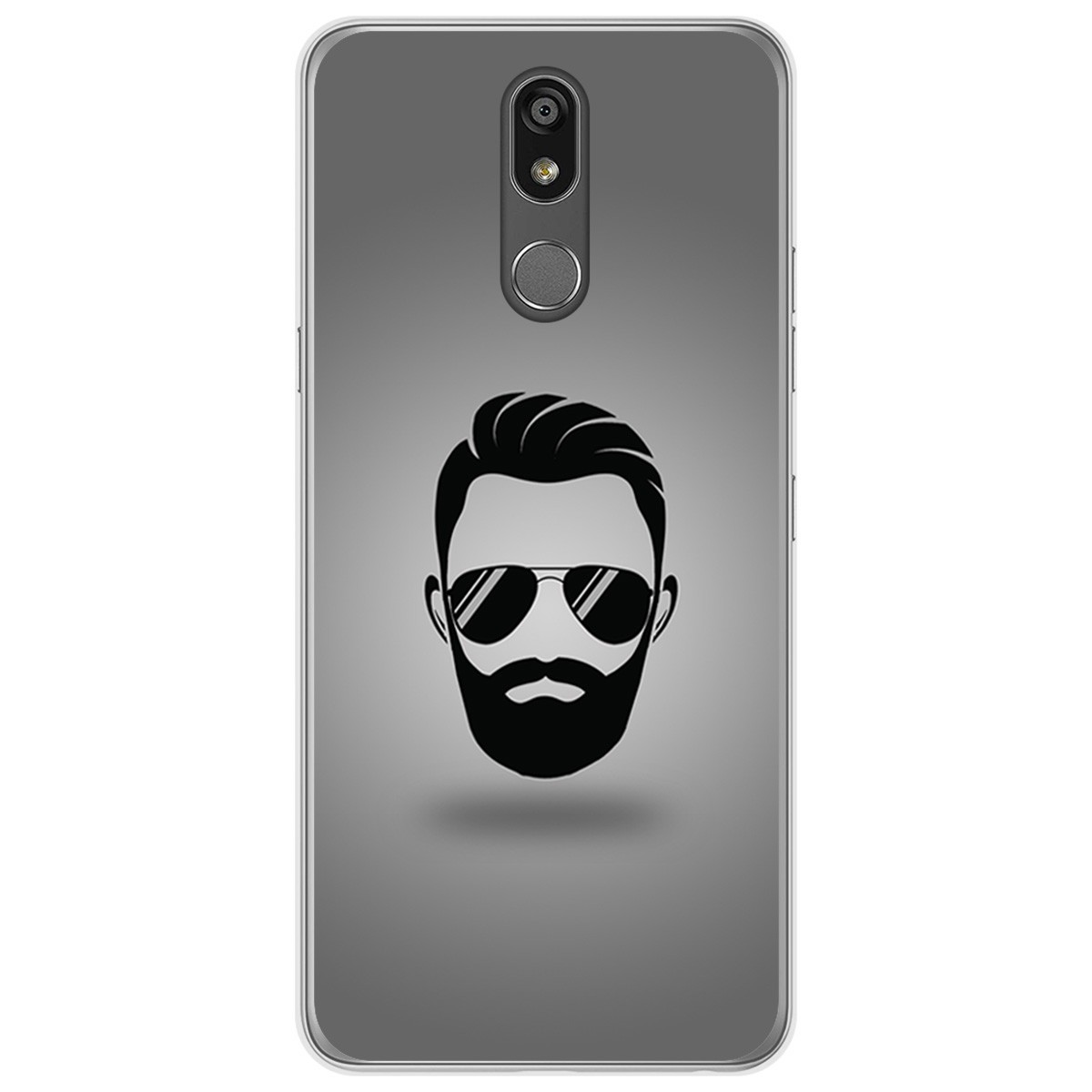 Funda Gel Tpu para Lg K40 diseño Barba Dibujos