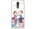 Funda Gel Tpu para Lg K40 diseño Café Dibujos