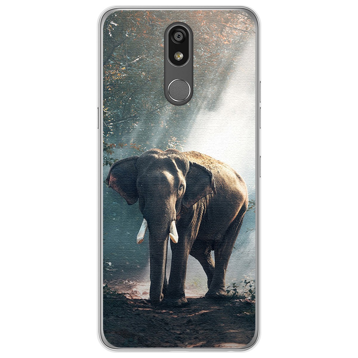 Funda Gel Tpu para Lg K40 diseño Elefante Dibujos