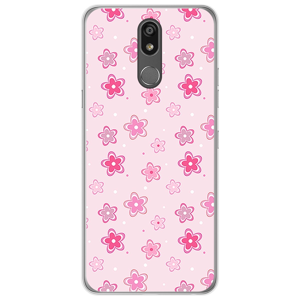 Funda Gel Tpu para Lg K40 diseño Flores Dibujos