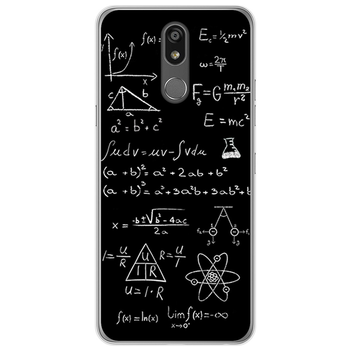 Funda Gel Tpu para Lg K40 diseño Formulas Dibujos