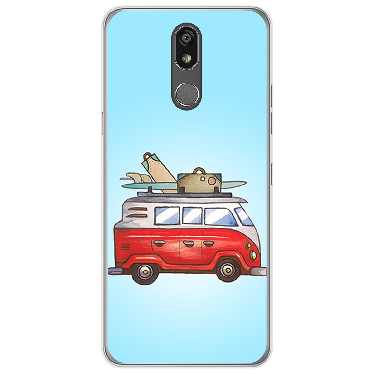 Funda Gel Tpu para Lg K40 diseño Furgoneta Dibujos