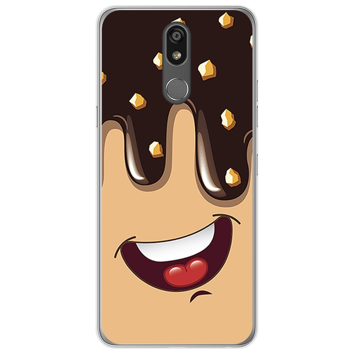 Funda Gel Tpu para Lg K40 diseño Helado Chocolate Dibujos