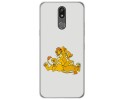 Funda Gel Tpu para Lg K40 diseño Leones Dibujos