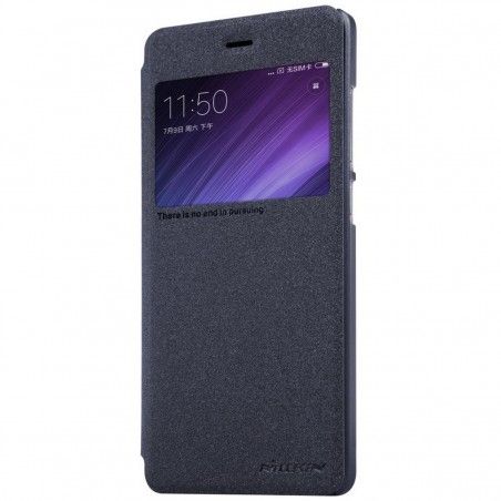 Funda Flip Negra Nillkin Modelo Sparkle para Xiaomi Redmi 4