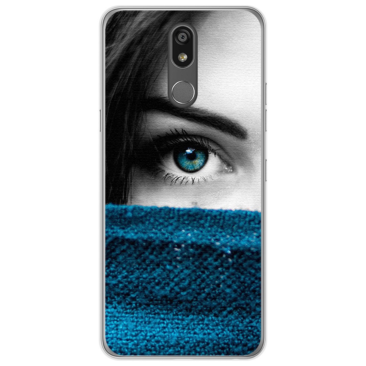 Funda Gel Tpu para Lg K40 diseño Ojo Dibujos