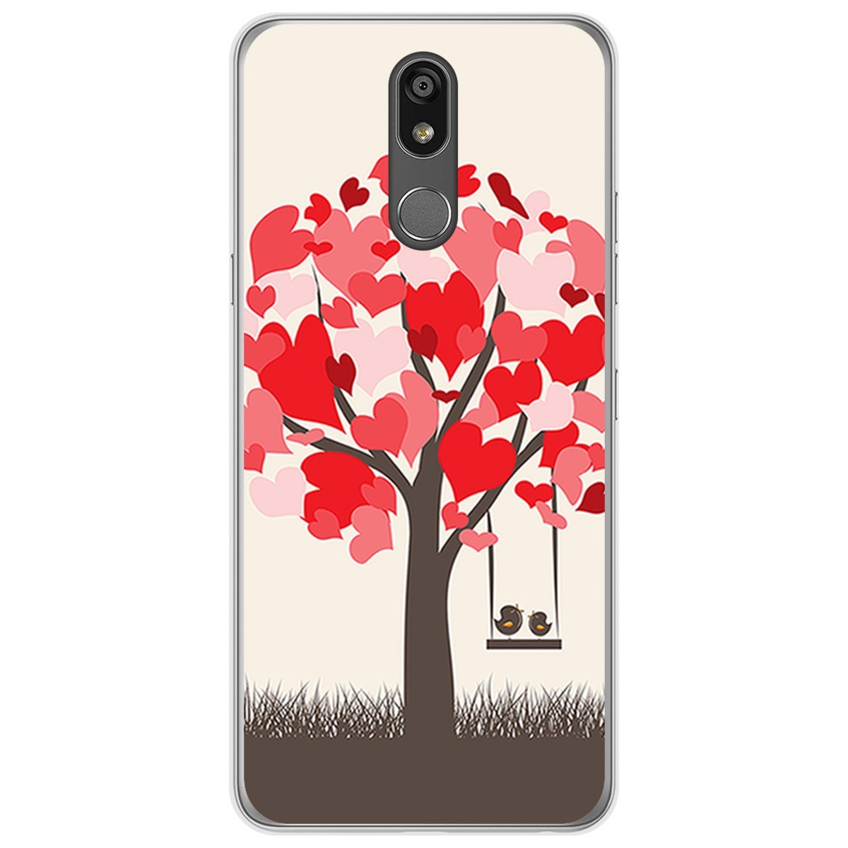 Funda Gel Tpu para Lg K40 diseño Pajaritos Dibujos