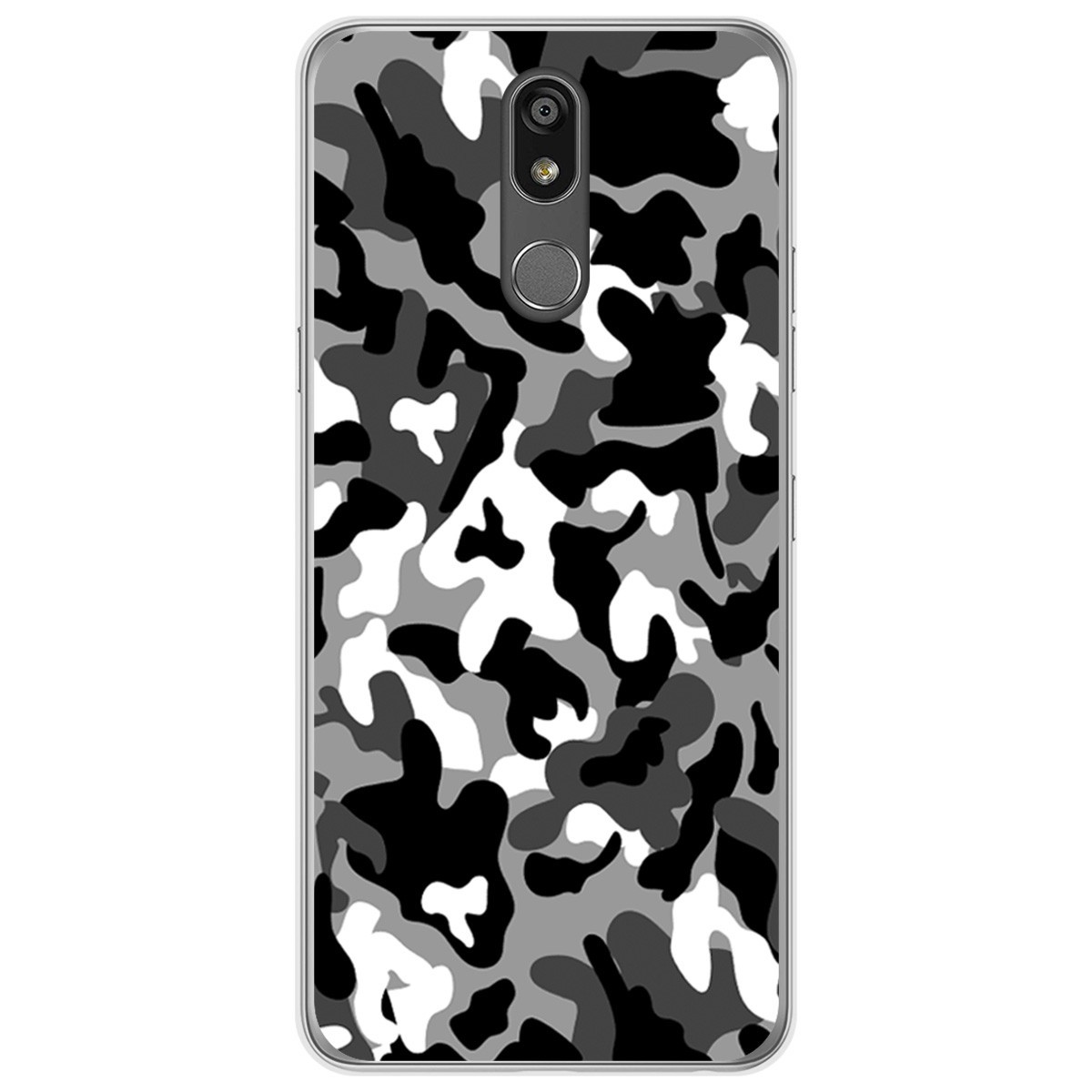 Funda Gel Tpu para Lg K40 diseño Snow Camuflaje Dibujos