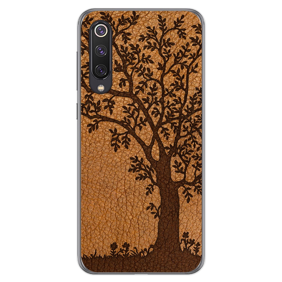 Funda Gel Tpu para Xiaomi Mi 9 SE diseño Cuero 03 Dibujos