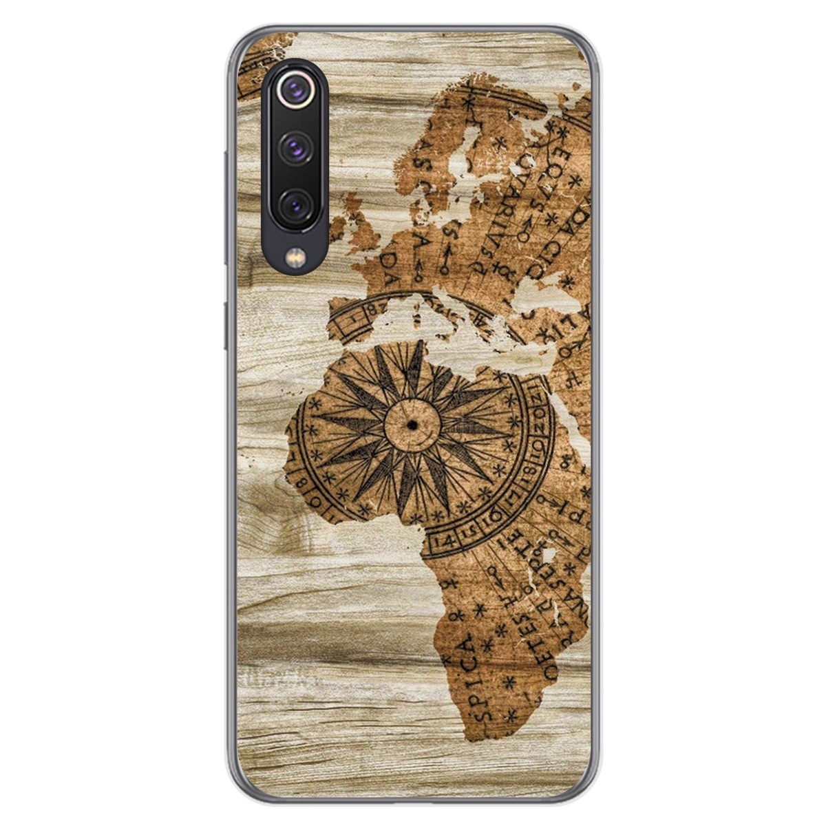 Funda Gel Tpu para Xiaomi Mi 9 SE diseño Madera 07 Dibujos