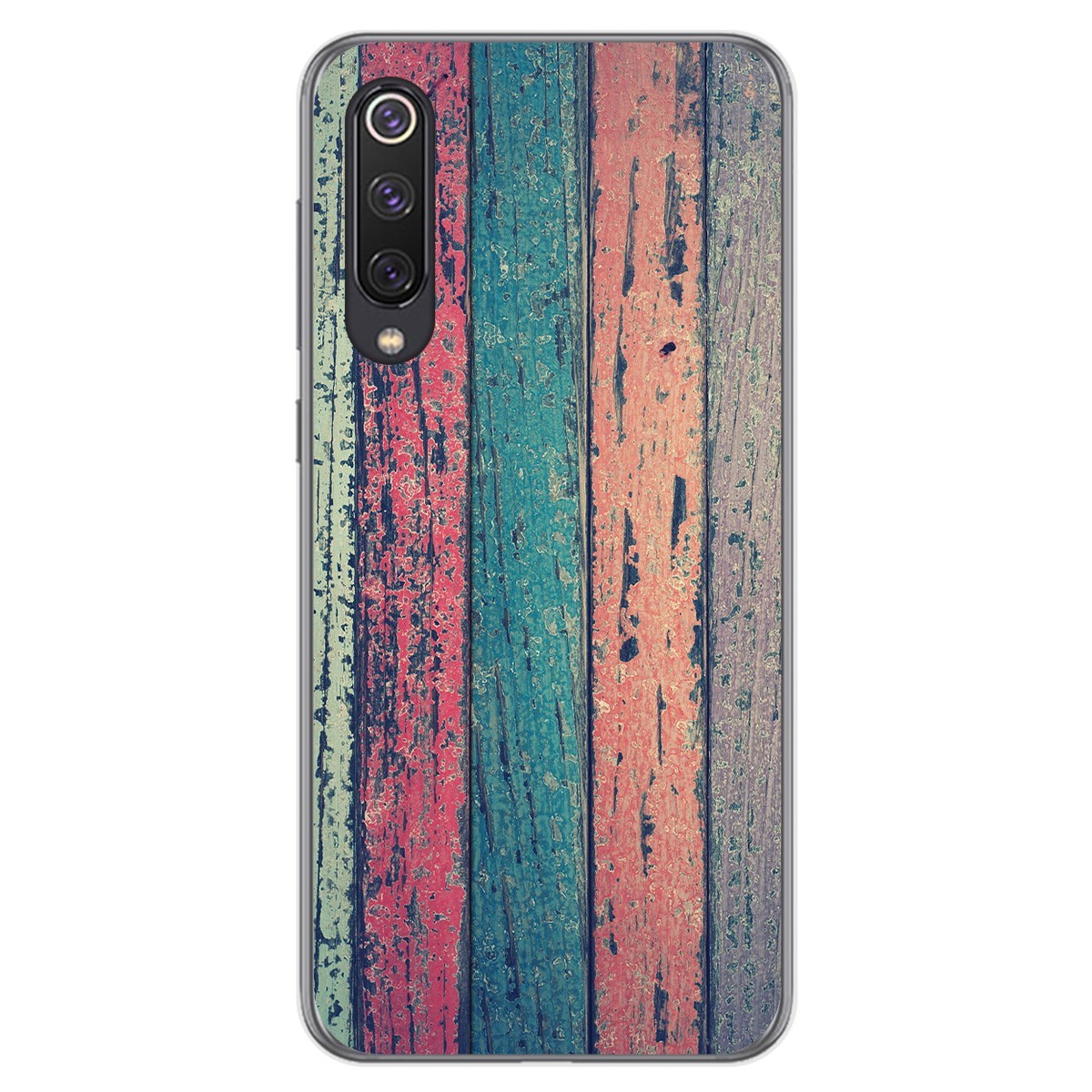 Funda Gel Tpu para Xiaomi Mi 9 SE diseño Madera 10 Dibujos