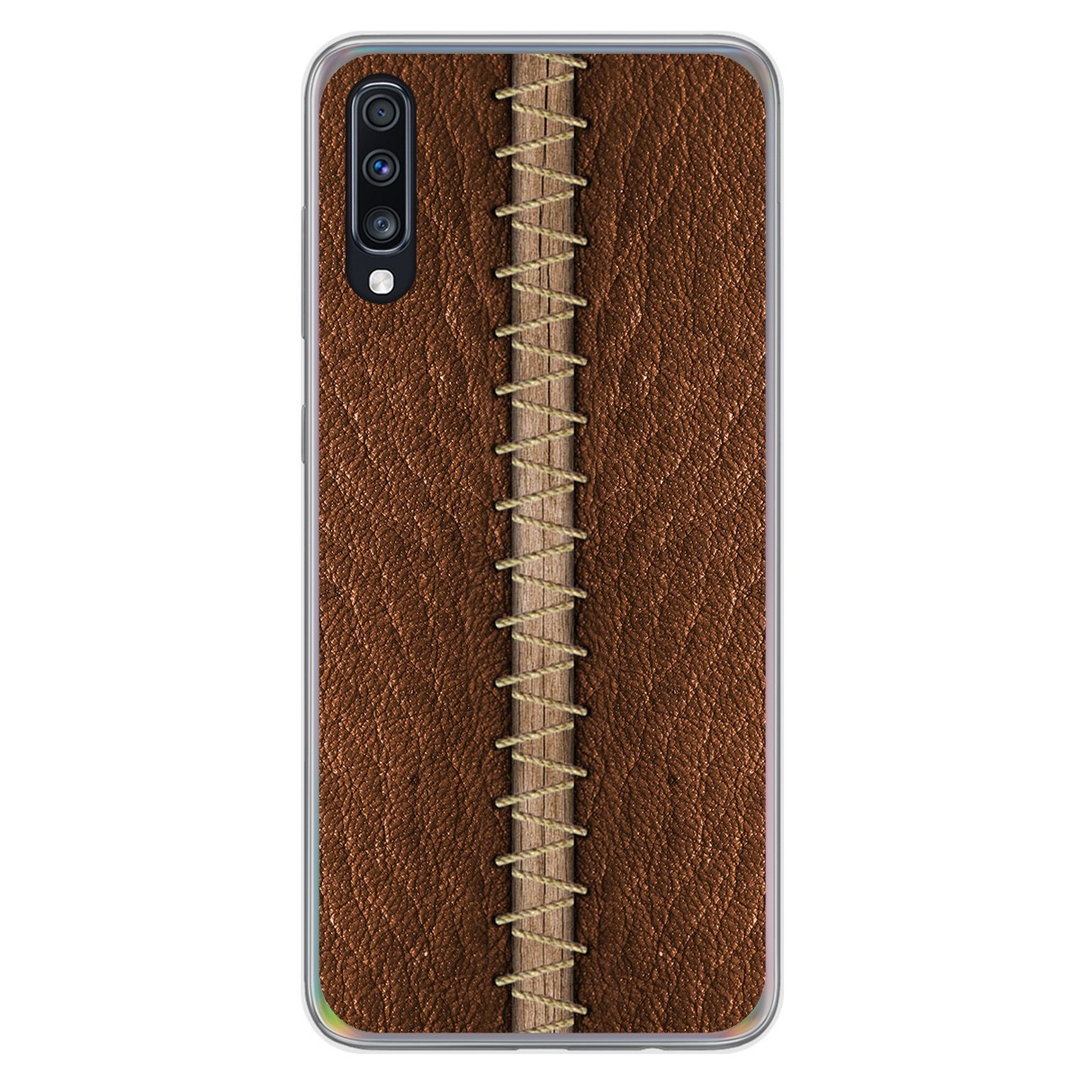 Funda Gel Tpu para Samsung Galaxy A70 diseño Cuero 01 Dibujos