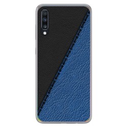 Funda Gel Tpu para Samsung Galaxy A70 diseño Cuero 02 Dibujos