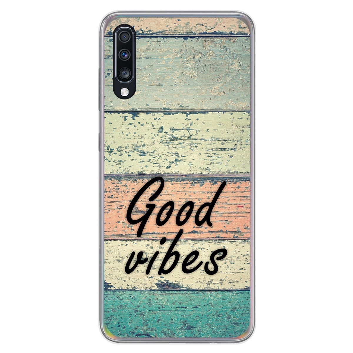Funda Gel Tpu para Samsung Galaxy A70 diseño Madera 01 Dibujos