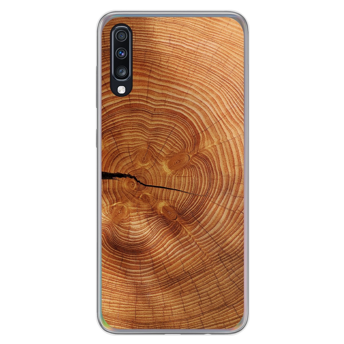 Funda Gel Tpu para Samsung Galaxy A70 diseño Madera 04 Dibujos