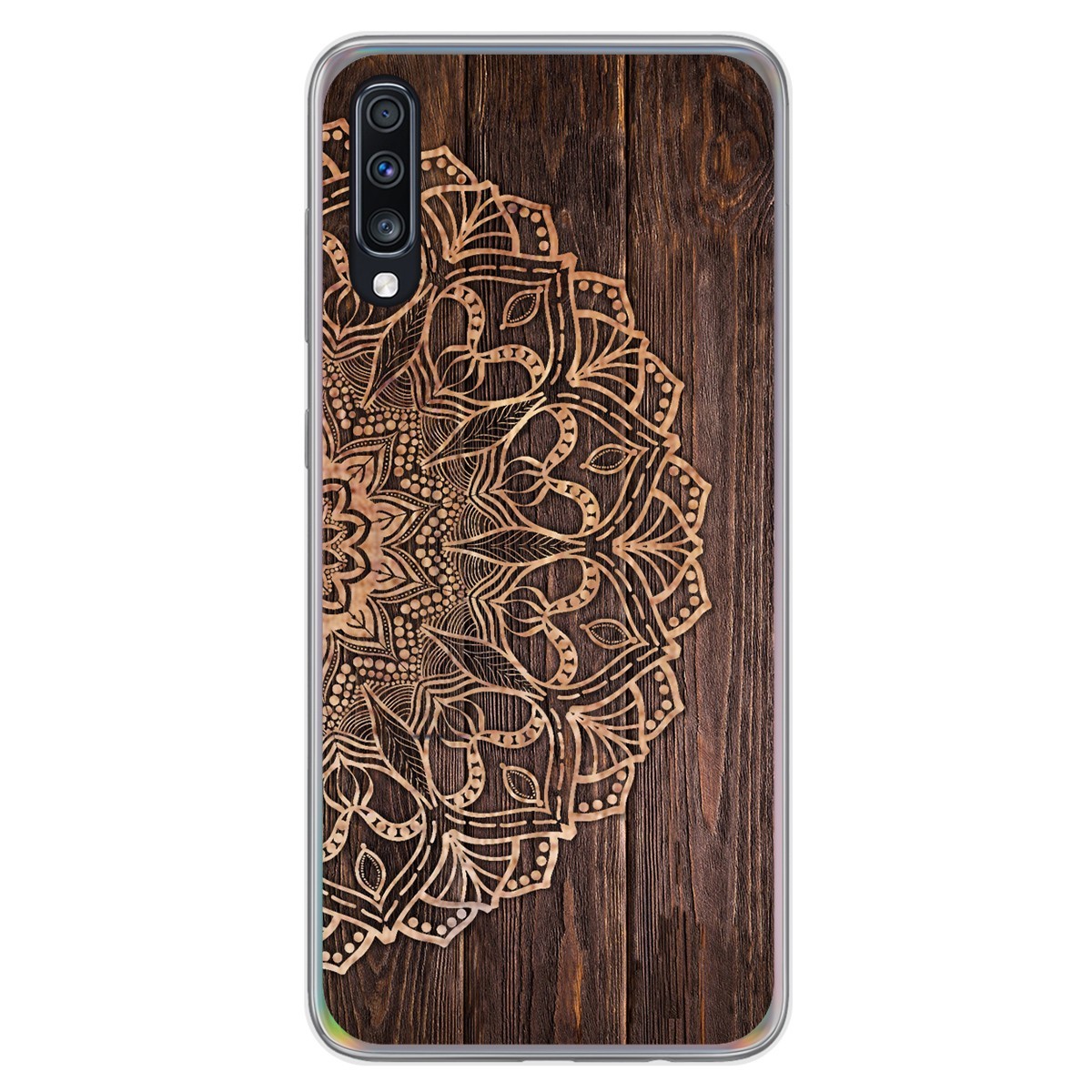 Funda Gel Tpu para Samsung Galaxy A70 diseño Madera 06 Dibujos