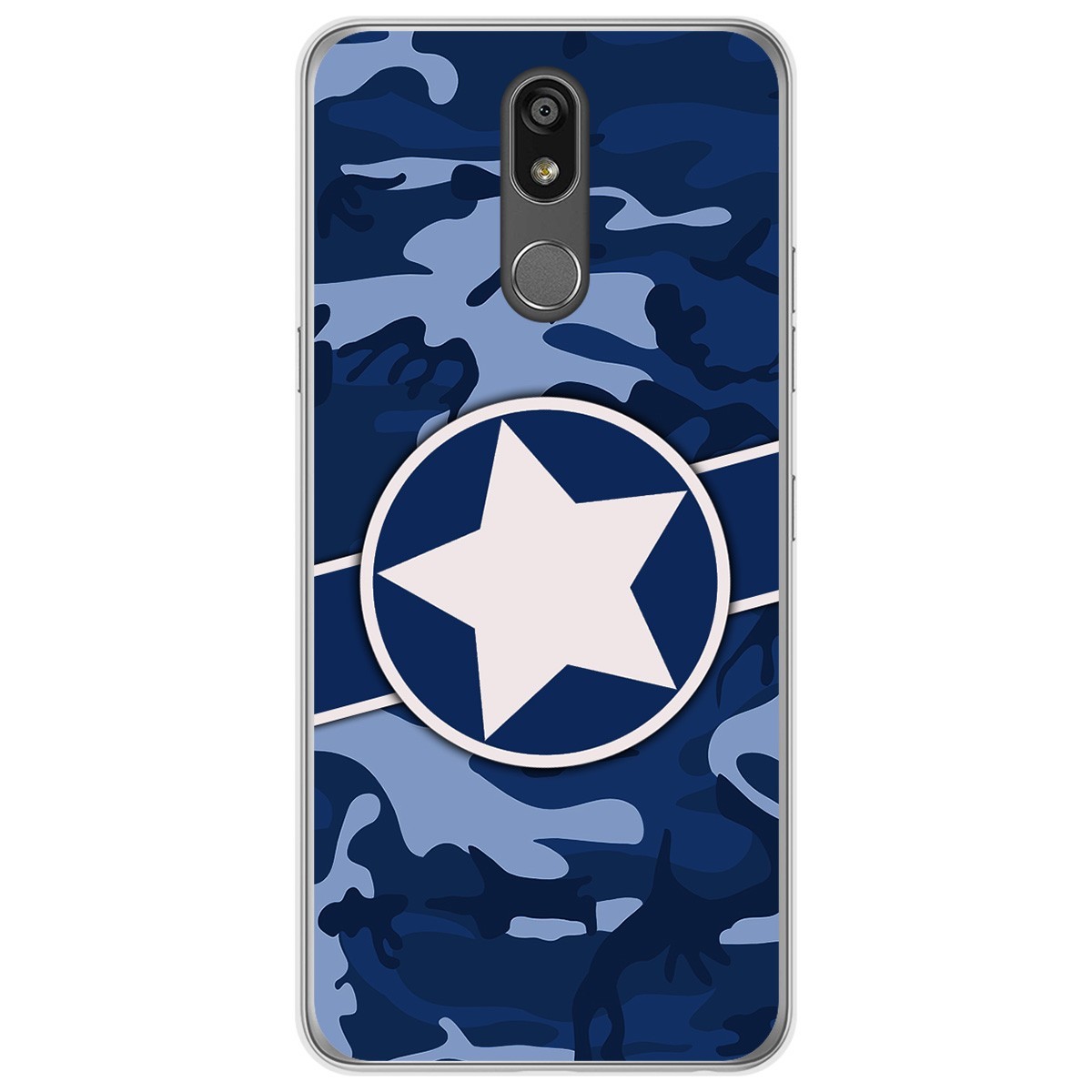 Funda Gel Tpu para Lg K40 diseño Camuflaje 03 Dibujos