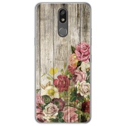 Funda Gel Tpu para Lg K40 diseño Madera 08 Dibujos
