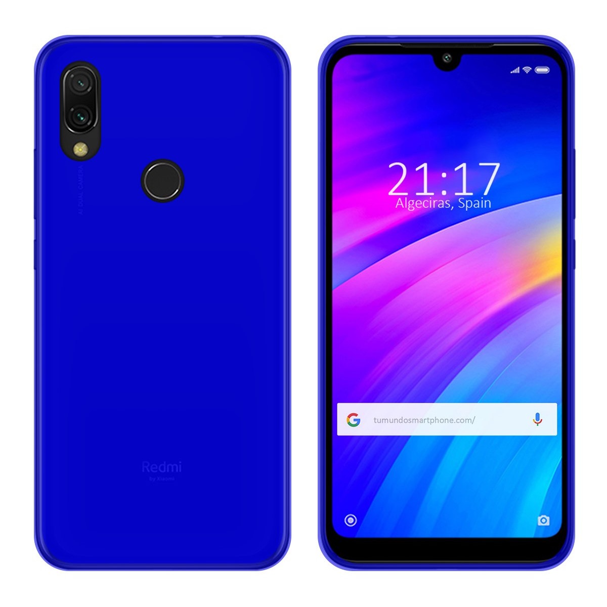 Funda Gel Tpu para Xiaomi Redmi 7 Color Azul