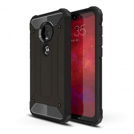 Funda Tipo Hybrid Tough Armor (Pc+Tpu) Negra para Motorola Moto G7 / G7 Plus