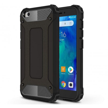 Funda Tipo Hybrid Tough Armor (Pc+Tpu) Negra para Xiaomi Redmi Go