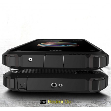 Funda Tipo Hybrid Tough Armor (Pc+Tpu) Negra para Xiaomi Redmi Go