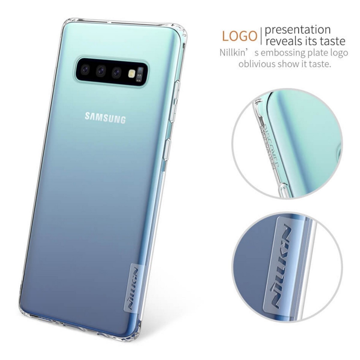 Funda Gel Tpu Nillkin Nature para Samsung Galaxy S10 color Transparente