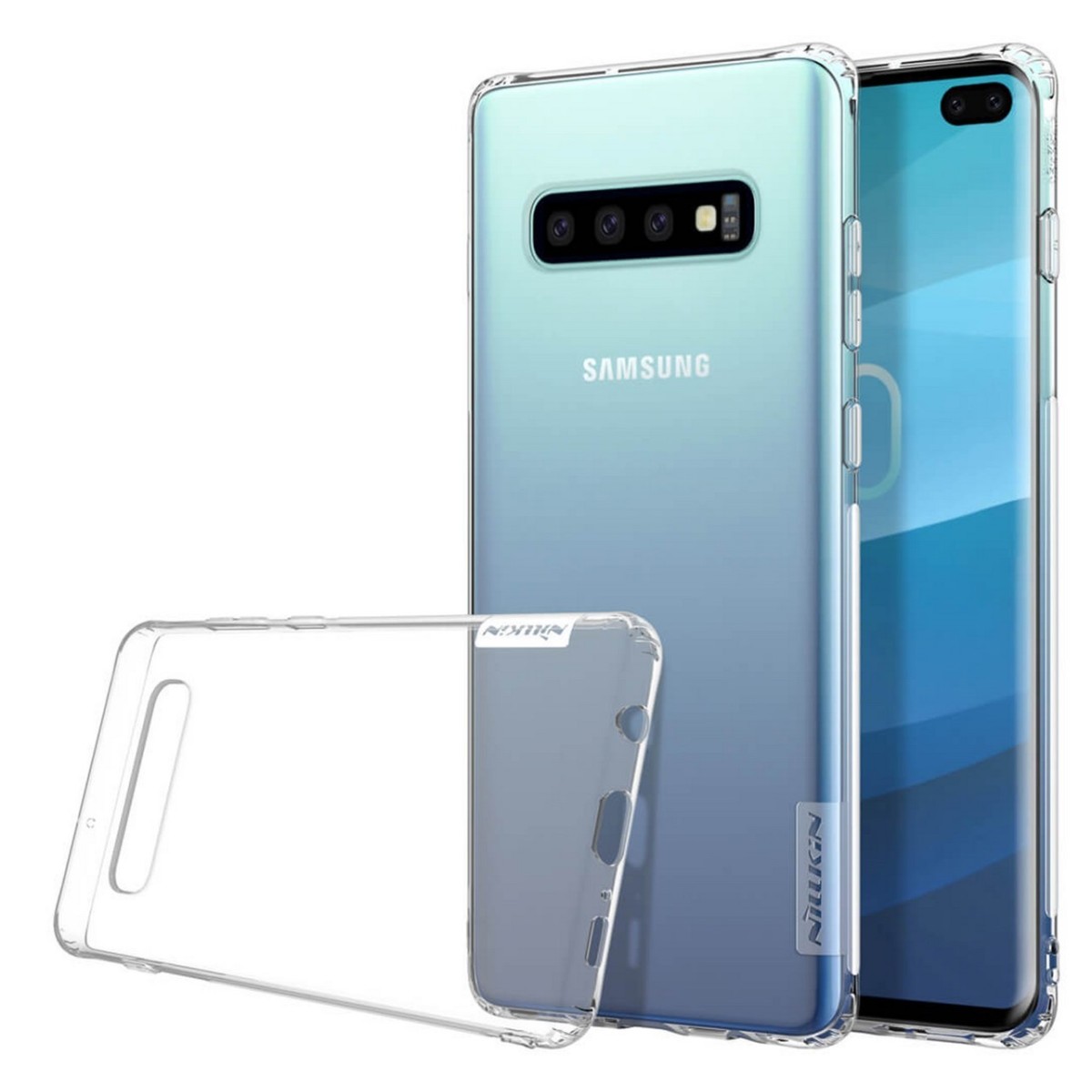 Funda Gel Tpu Nillkin Nature para Samsung Galaxy S10 Plus color Transparente