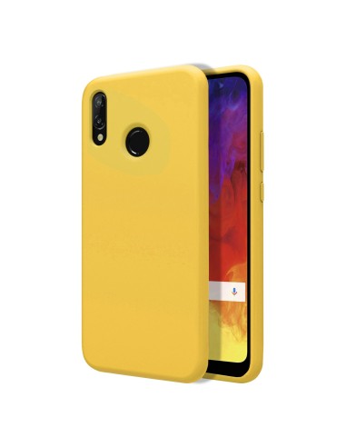 Funda Silicona Líquida Ultra Suave para Huawei Y6 2019 / Y6s 2019 color Amarilla