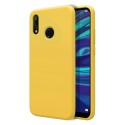 Funda Silicona Líquida Ultra Suave para Huawei Y7 2019 color Amarilla