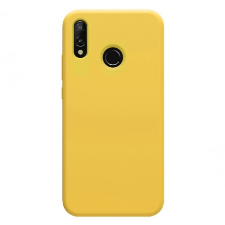 Funda Silicona Líquida Ultra Suave para Huawei Y7 2019 color Amarilla