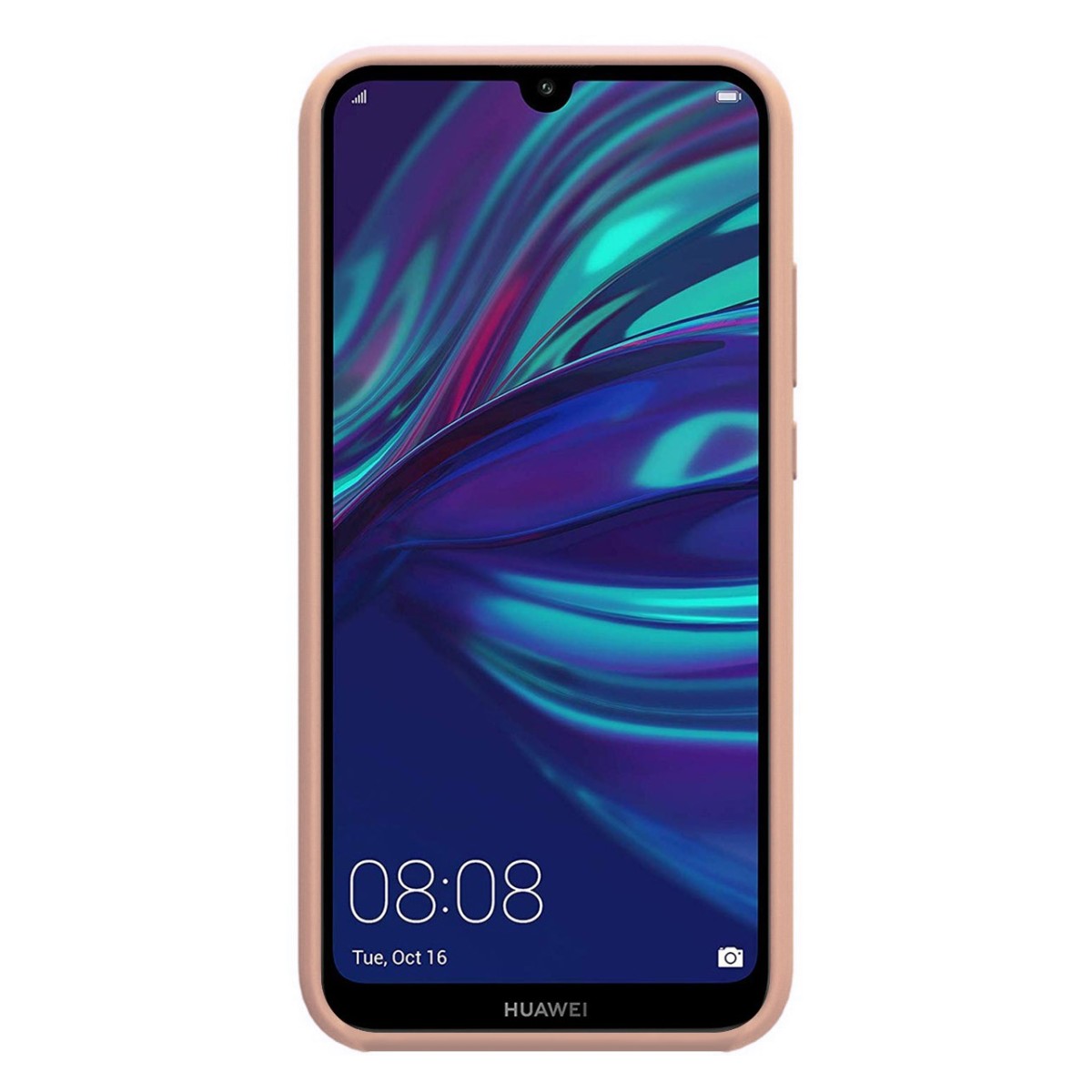 Funda Silicona Líquida Ultra Suave para Huawei Y7 2019 color Rosa
