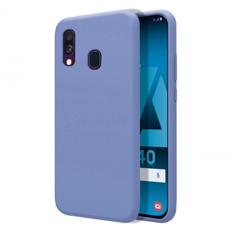 Funda Silicona Líquida Ultra Suave para Samsung Galaxy A40 color Azul Celeste