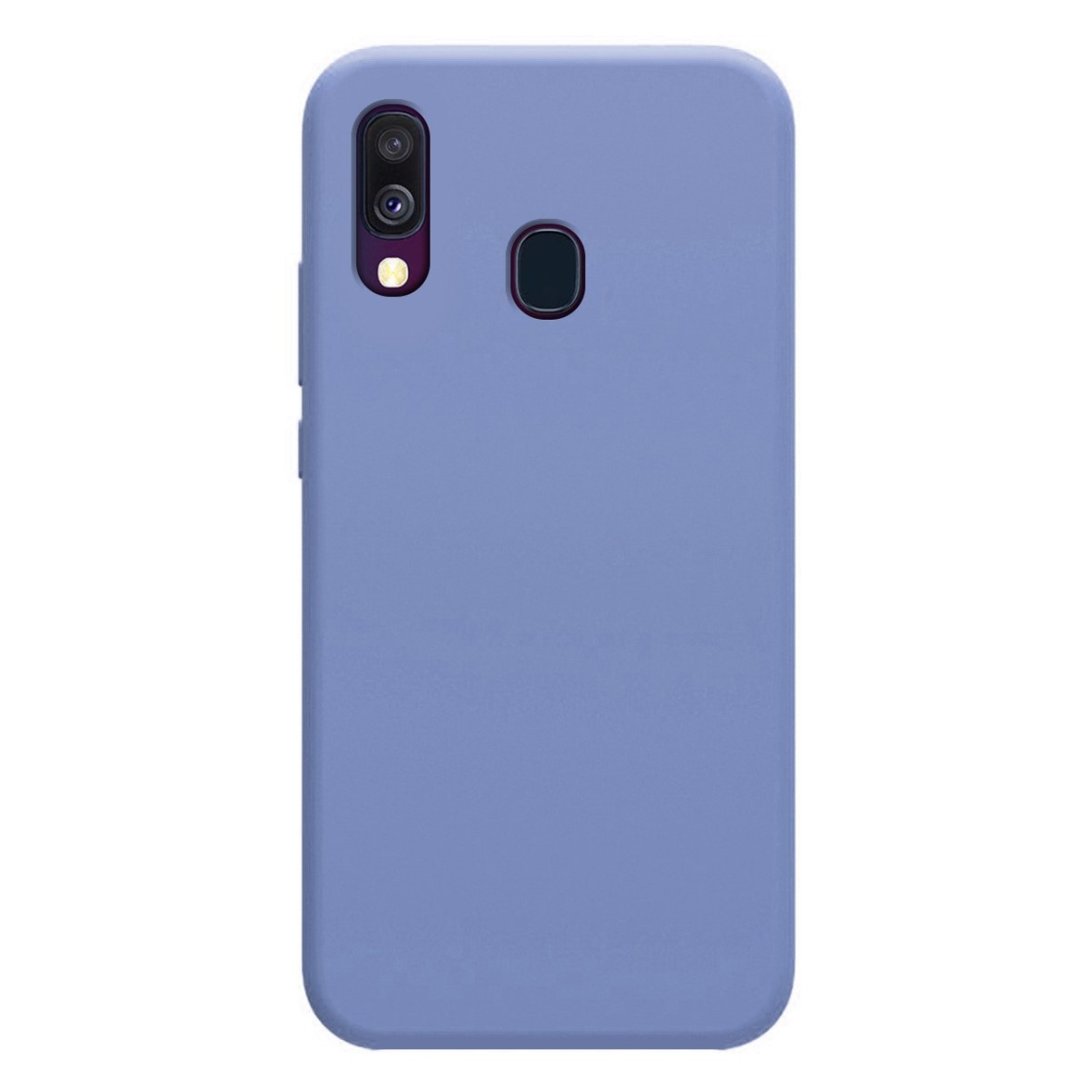 Funda Silicona Líquida Ultra Suave para Samsung Galaxy A40 color Azul Celeste
