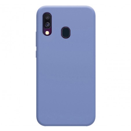 Funda Silicona Líquida Ultra Suave para Samsung Galaxy A40 color Azul Celeste