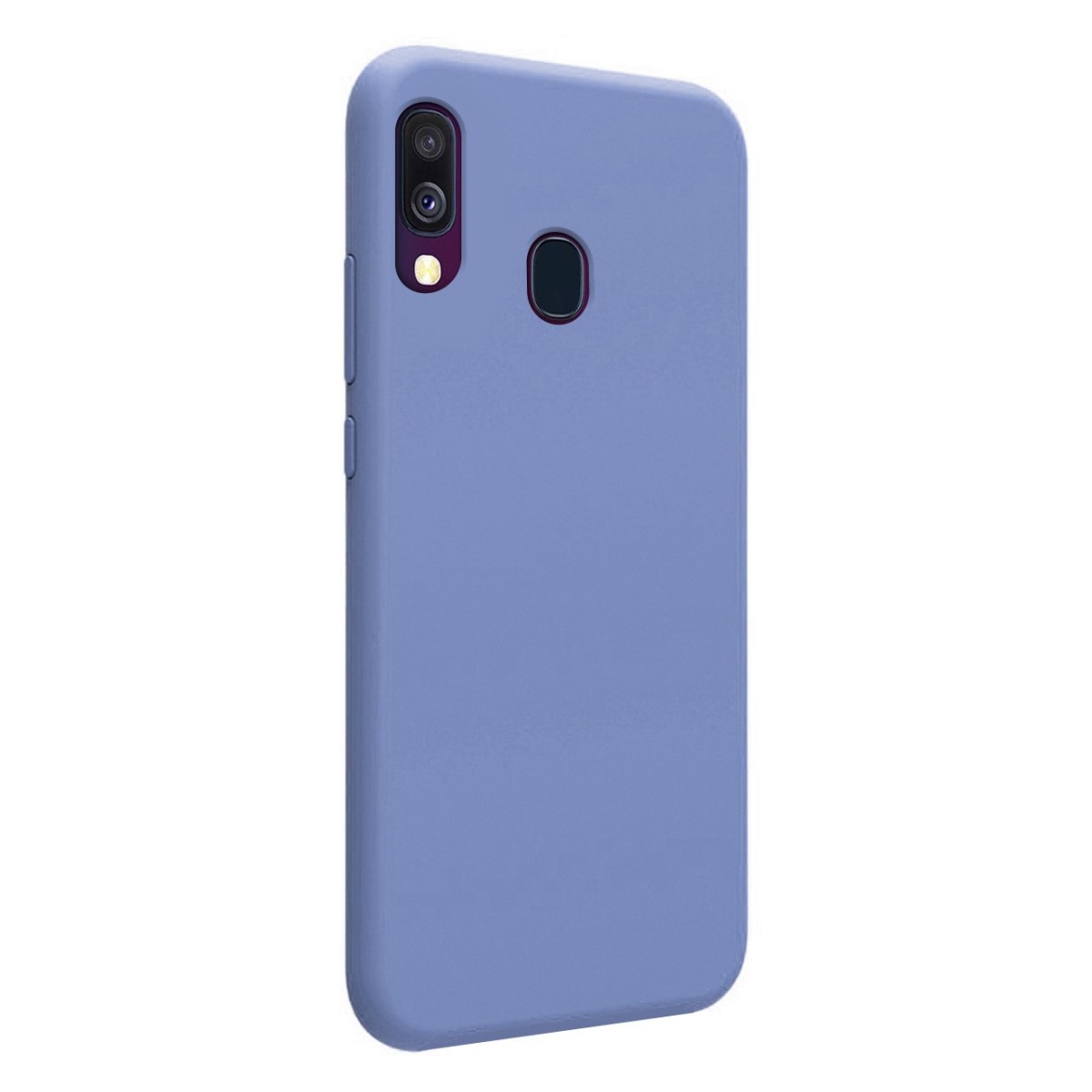 Funda Silicona Líquida Ultra Suave para Samsung Galaxy A40 color Azul Celeste
