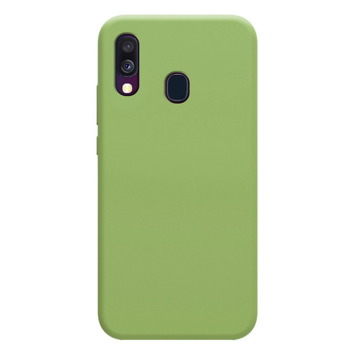 Funda Silicona Líquida Ultra Suave para Samsung Galaxy A40 color Verde
