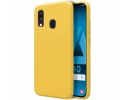 Funda Silicona Líquida Ultra Suave para Samsung Galaxy A40 color Amarilla