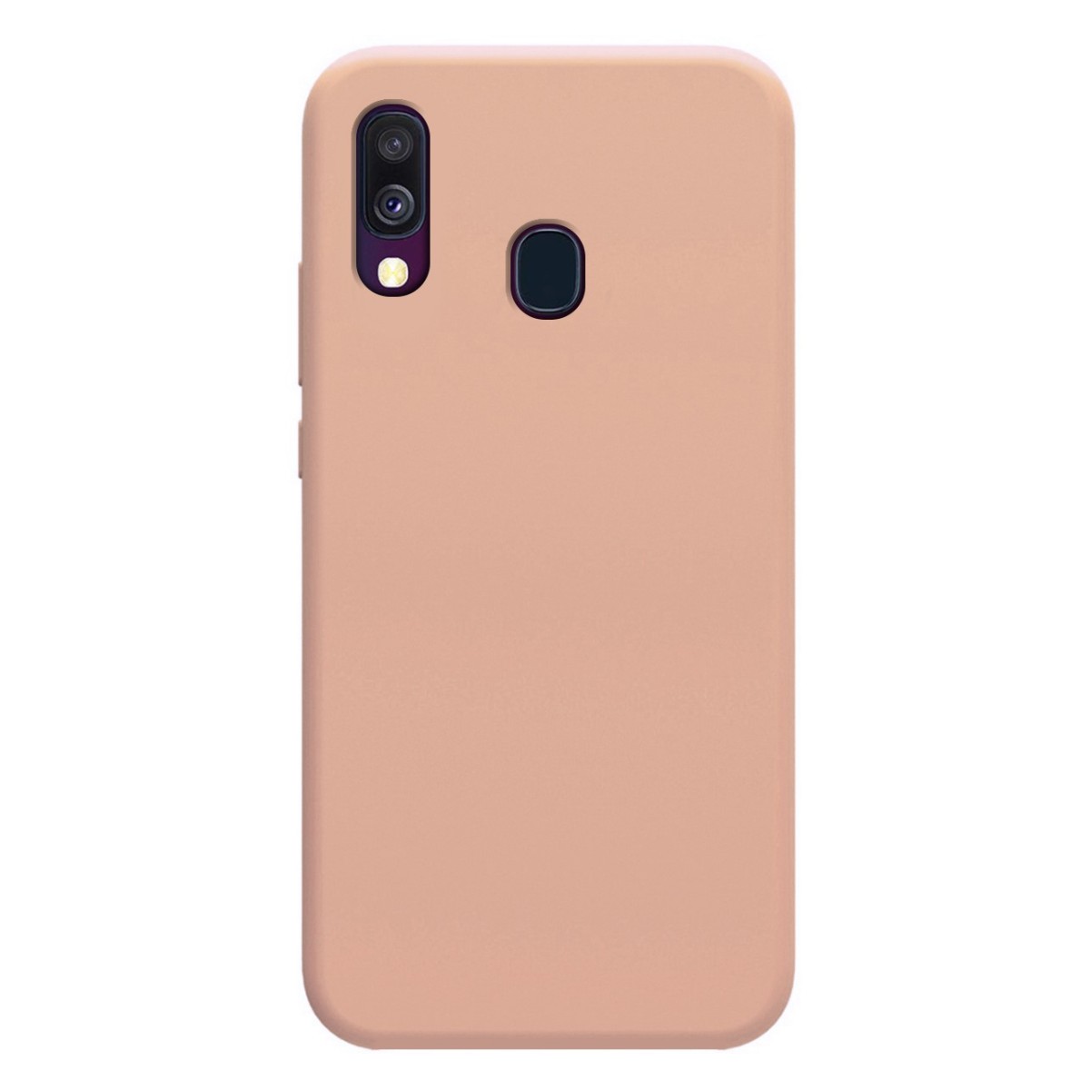Funda Silicona Líquida Ultra Suave para Samsung Galaxy A40 color Rosa