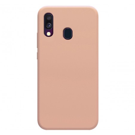 Funda Silicona Líquida Ultra Suave para Samsung Galaxy A40 color Rosa