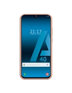Funda Silicona Líquida Ultra Suave para Samsung Galaxy A40 color Rosa