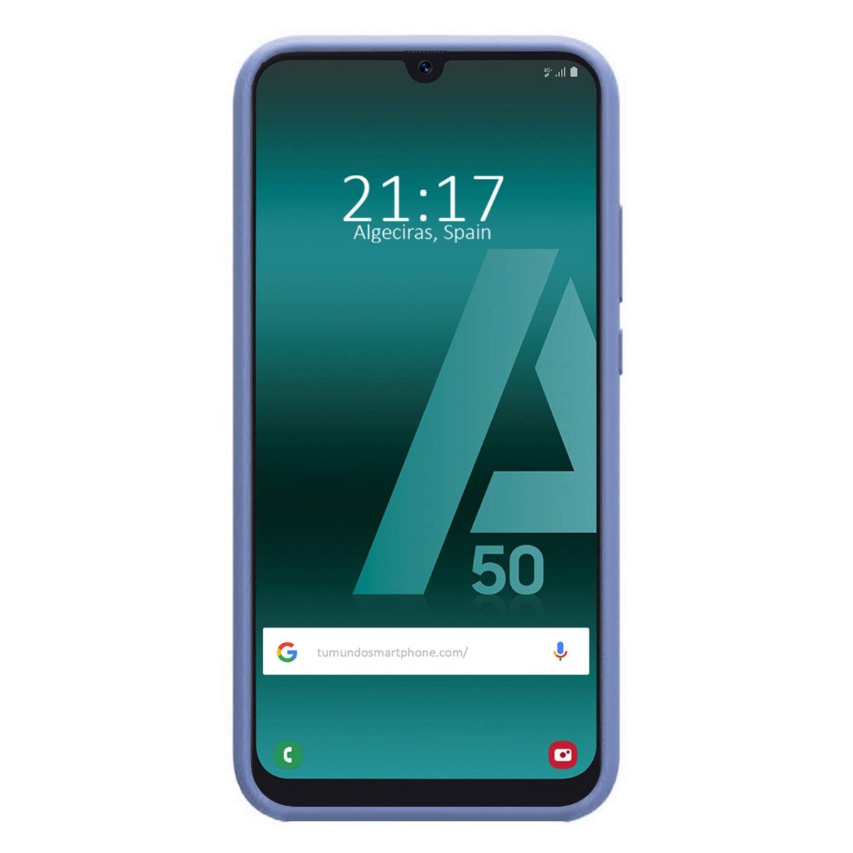 Funda Silicona Líquida Ultra Suave para Samsung Galaxy A50 / A50s / A30s color Azul Celeste