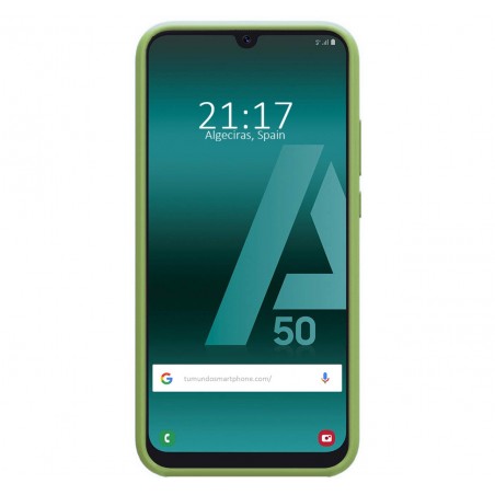 Funda Silicona Líquida Ultra Suave para Samsung Galaxy A50 / A50s / A30s color Verde