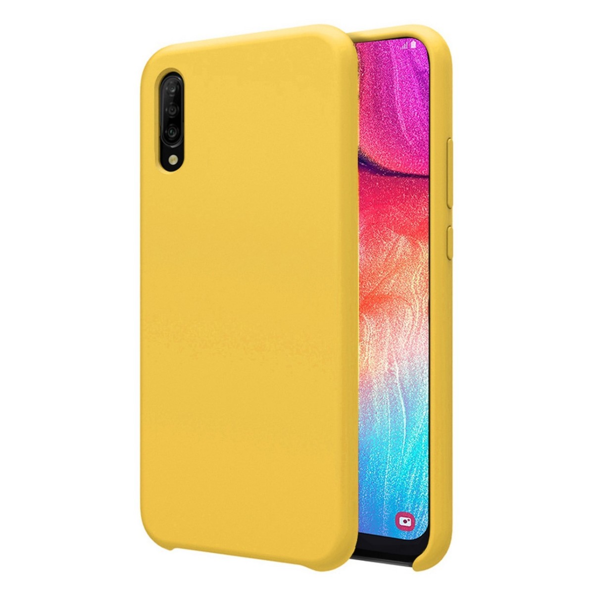 Funda Silicona Líquida Ultra Suave para Samsung Galaxy A50 / A50s / A30s color Amarilla