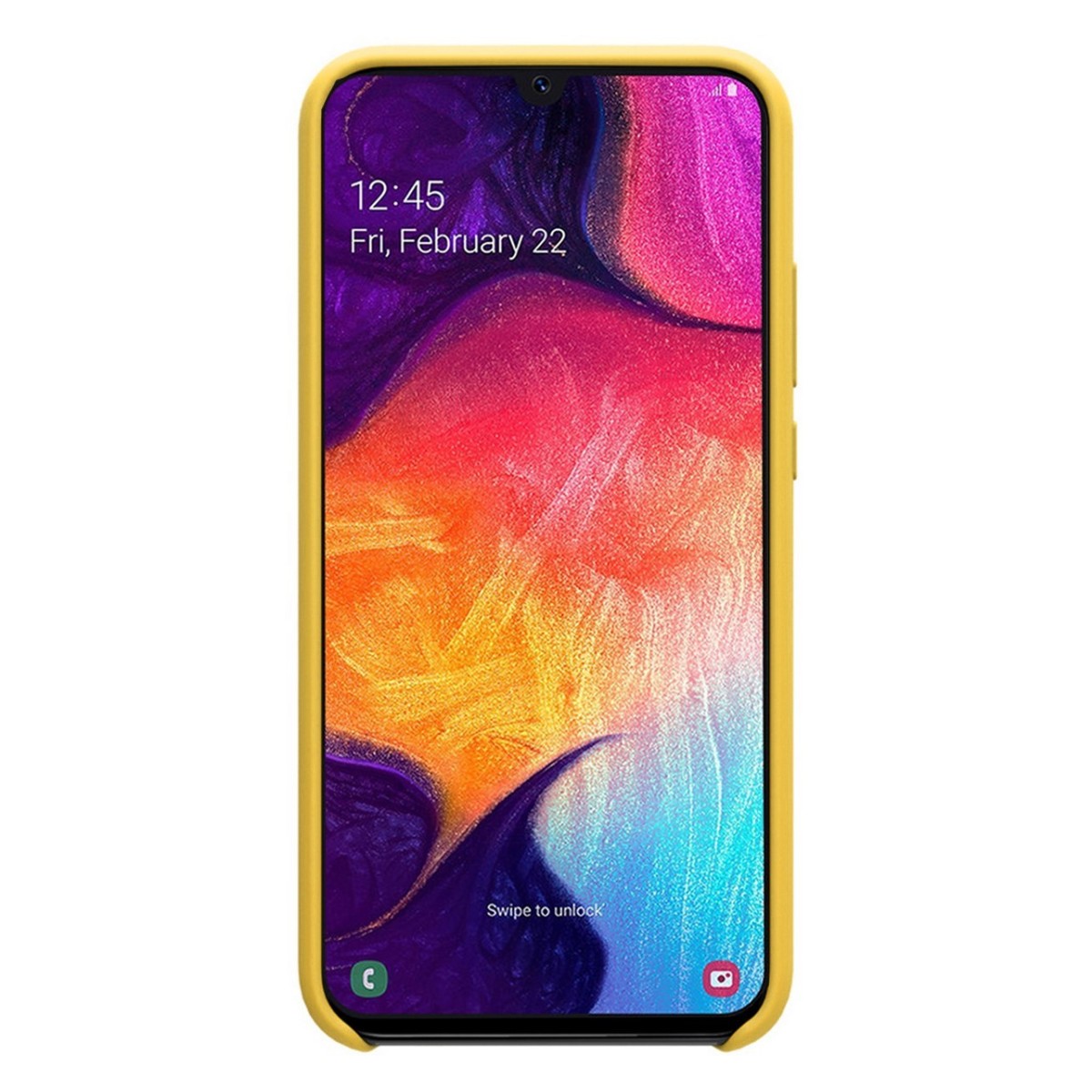 Funda Silicona Líquida Ultra Suave para Samsung Galaxy A50 / A50s / A30s color Amarilla