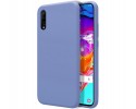 Funda Silicona Líquida Ultra Suave para Samsung Galaxy A70 color Azul Celeste