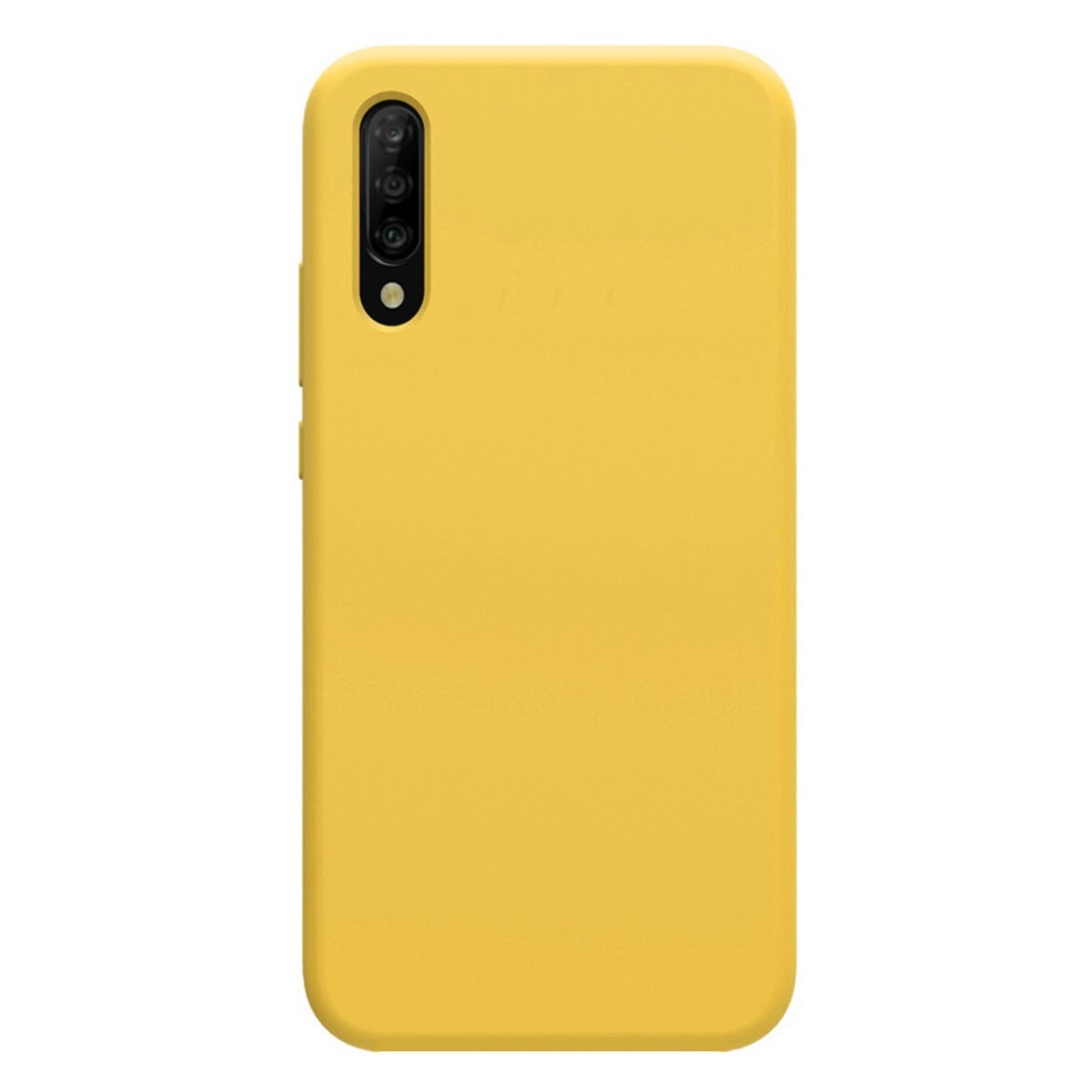 Funda Silicona Líquida Ultra Suave para Samsung Galaxy A70 color Amarilla