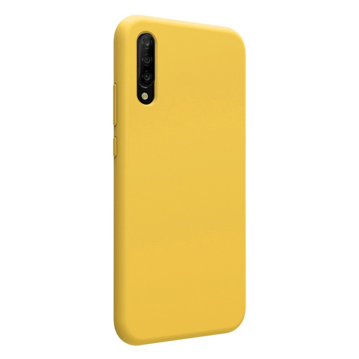 Funda Silicona Líquida Ultra Suave para Samsung Galaxy A70 color Amarilla