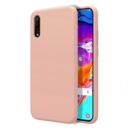 Funda Silicona Líquida Ultra Suave para Samsung Galaxy A70 color Rosa